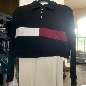 Super c Chic Cropped SlightButtoned Top : S M o k e Free